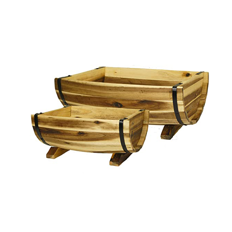 Half Barrel Garden Planters GT14582 Hantechn