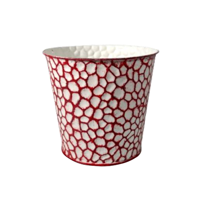 6" Metal Flower Pots