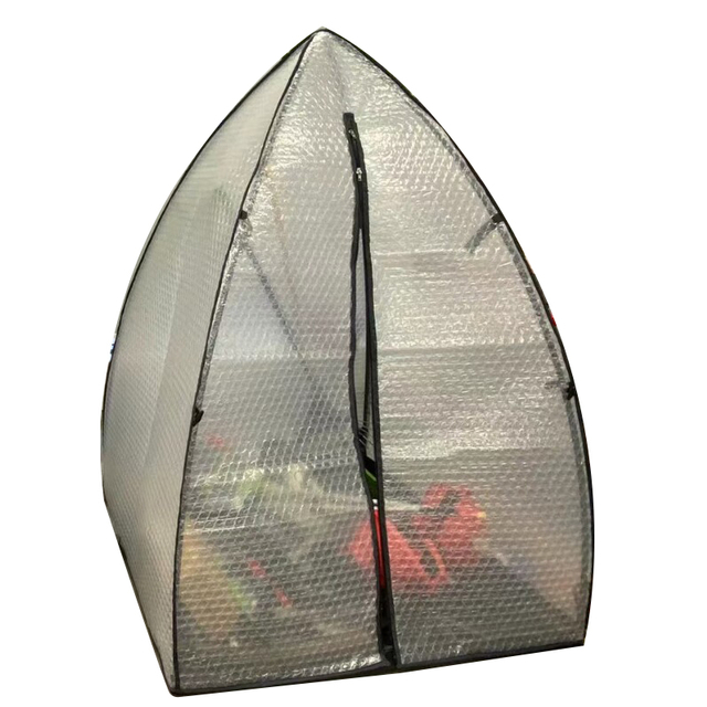 Heavy Duty Winter Mini Walk-in Green House Otthoni levegő Bubor&eacute;kf&oacute;lia Kerti PE &uuml;vegh&aacute;z ablakkal